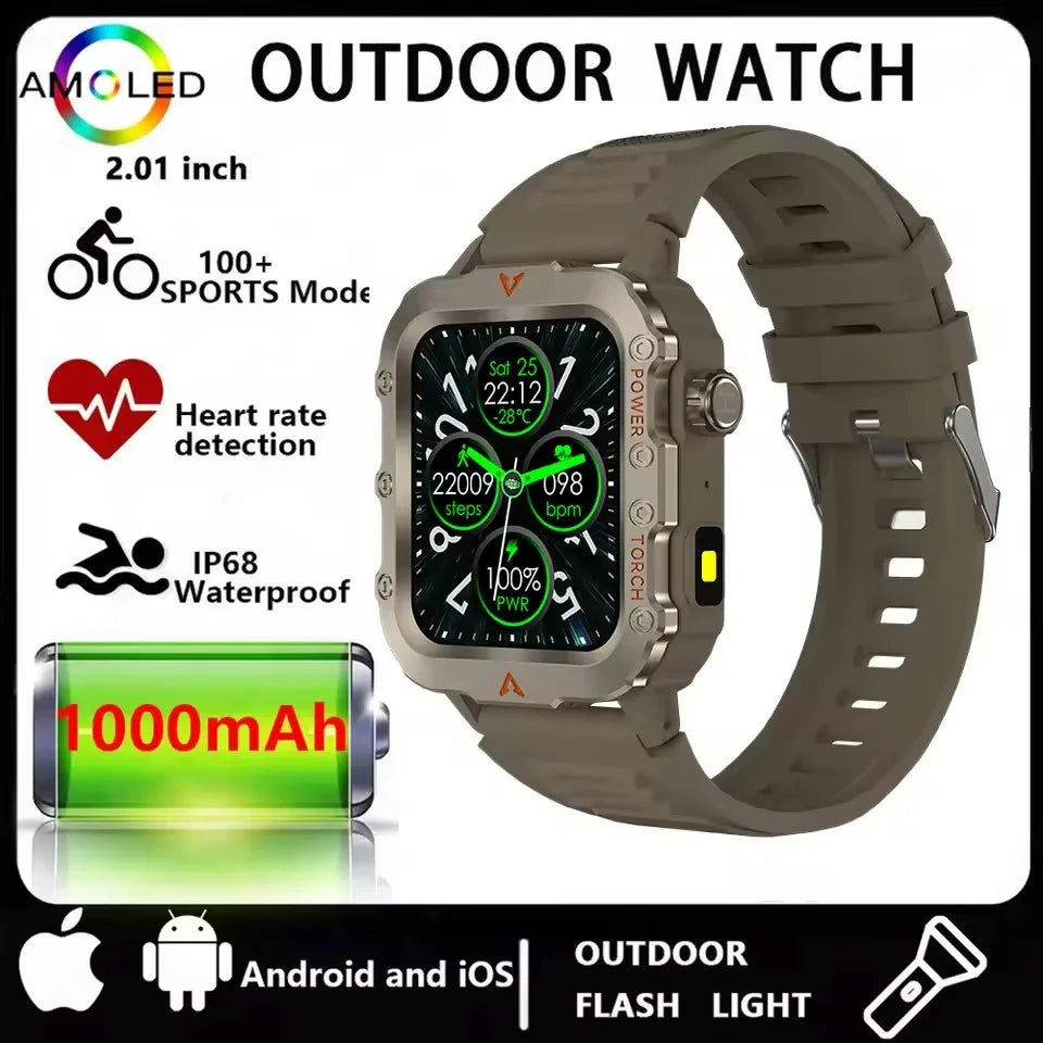 Men Smart Watch Bluetooth Call Sleep Heart Rate Health Monitor