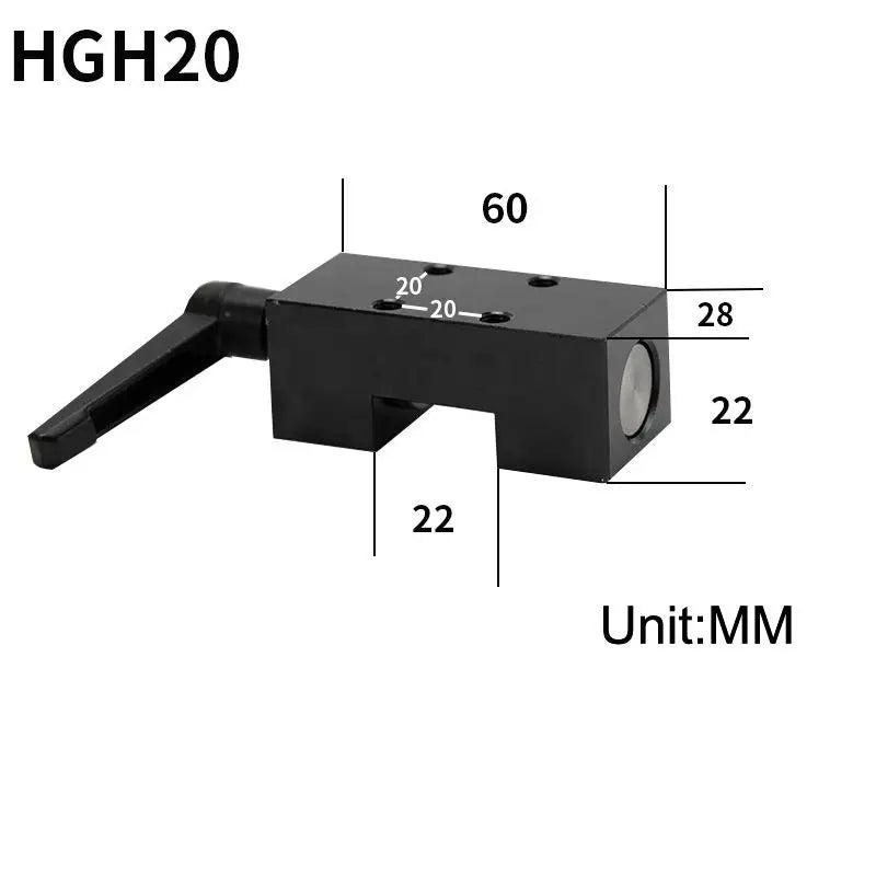 HGH15/20/25 Linear Guide Rail Clamp Slider Lock Limiter