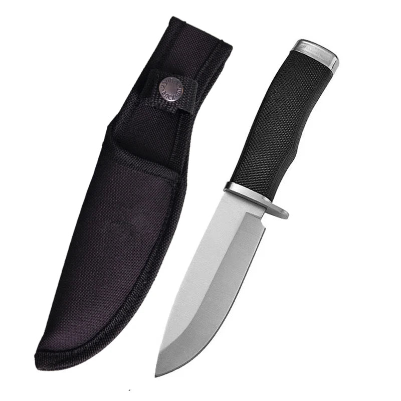 Fixed Blade EDC Knife – Stainless Steel Outdoor Knife & Sheath