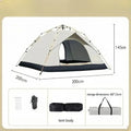 Automatic Pop-Up Camping Tent – Waterproof 3–4 Person