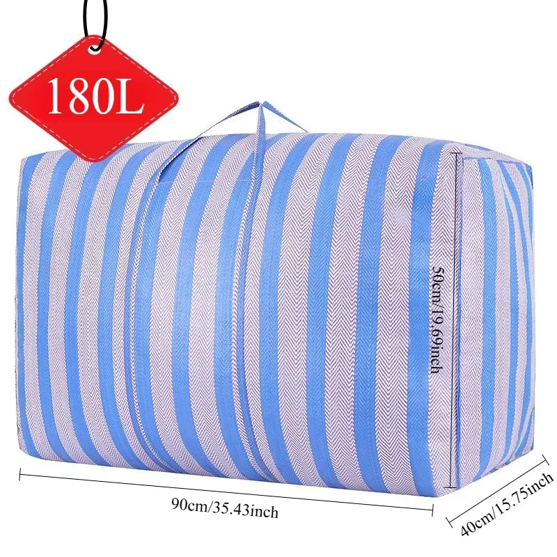 Large Capacity Car Travel Storage Bag Quilted Thickened Nylon Duffel