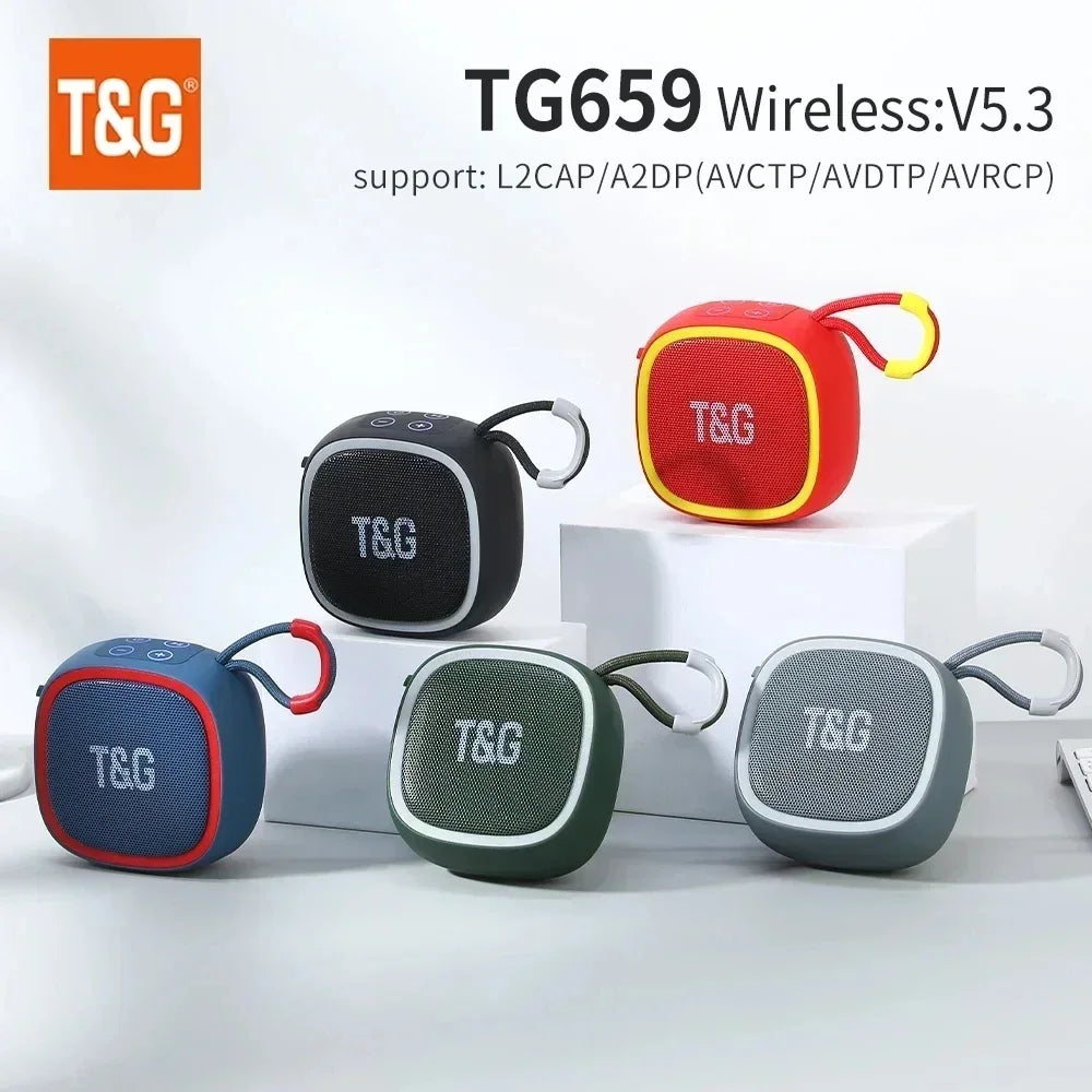 T&G TG659 Portable Waterproof Bluetooth Speaker FM Radio