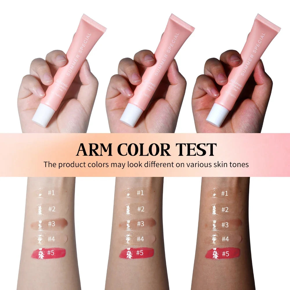 Summer Lip Balm Moisturizing Mirror Gloss Vanilla Mint Iced Coffee