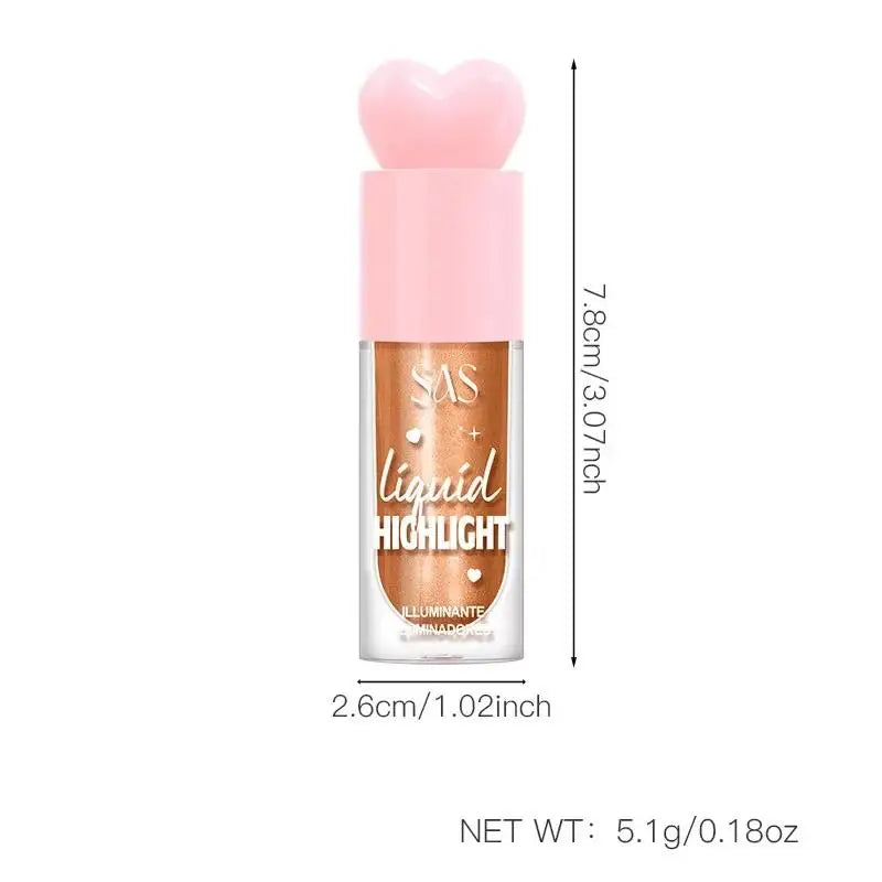 SAS Liquid Highlighter – Face & Body Shimmer Contour Makeup