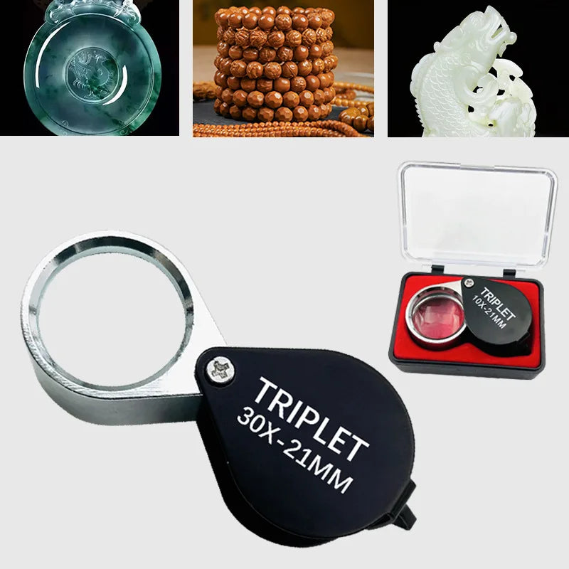 30X Jewelry Loupe Magnifying Glass – Antiques, Jade & Art