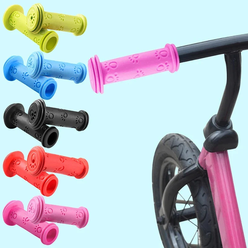 Kids Rubber Bike Handlebar Grips | Anti-Slip 22mm Bar Grips