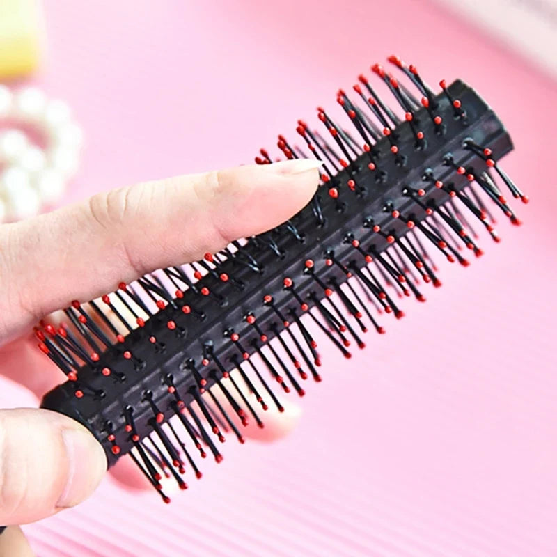 Spiral Round Brush Quiff Roller & Scalp Massager Hair Comb