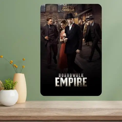 Boardwalk Empire TV Show Metal Poster Sign – Retro Wall Decor