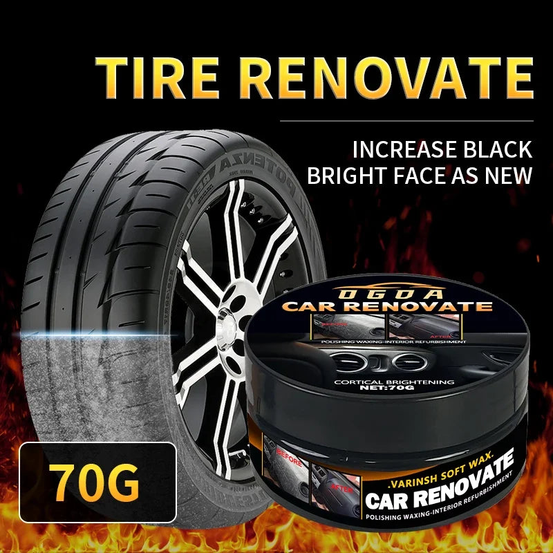 Car Plastic & Rubber Restorer Black Gloss Paste | Trim Care