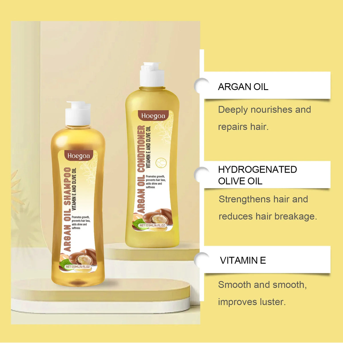 HOEGOA Onion & Rosemary Hair Growth Shampoo & Conditioner Set