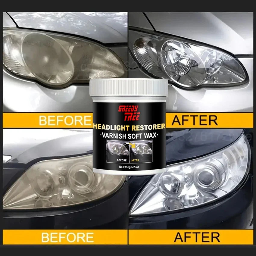 Car Headlight Restoration Liquid – Crystal Coating & Clarity