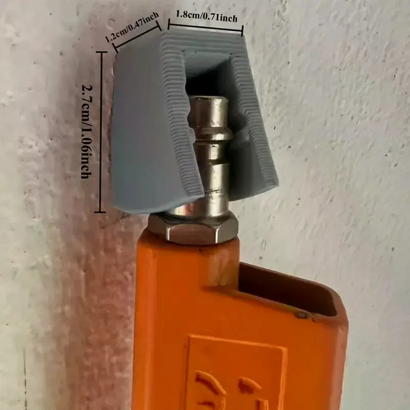 4-Pack Wall Mount Pneumatic Tool Holder – Air Tool Rack Organizer