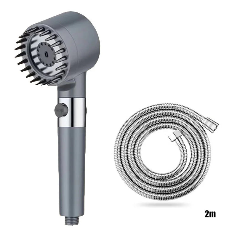 4-Mode Filtered Massage Showerhead – ABS, Multi-Spray Modes