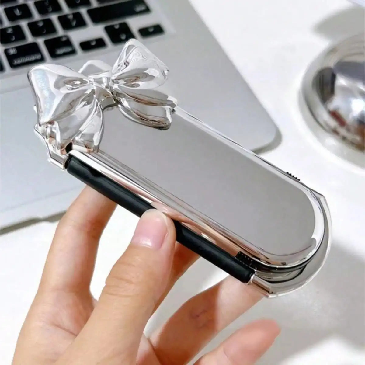 Portable Air Cushion Comb with Makeup Mirror | Travel Brush