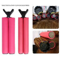 12-Piece Heatless Perm Hair Rollers & Insulation Clips Set