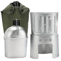 Aluminum Water Canteen with Cup & Storage Bag | 900ml