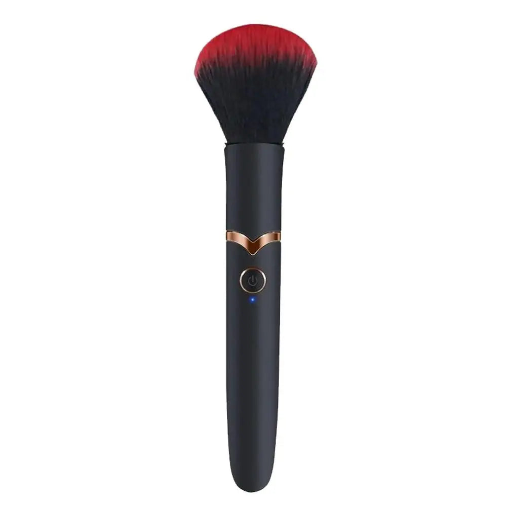 Electric Vibrating Makeup Brush – 10-Speed Rotating Blush & Powder