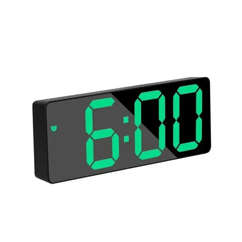 LED Digital Alarm Clock – Voice Control, Snooze & Night Mode