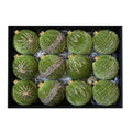 12-Pack Velvet Flocked Christmas Ball Ornaments 8cm | Tree & Wreath