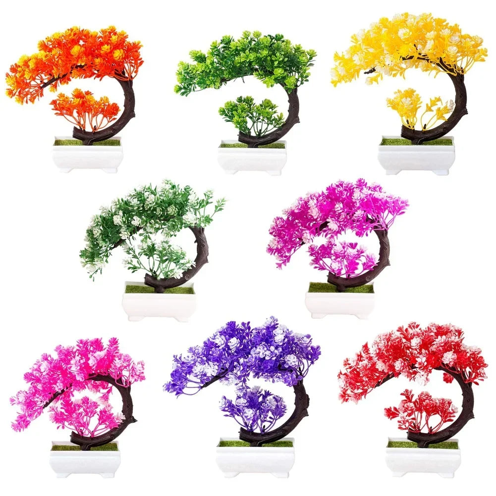 Artificial Bonsai Silk Flower Pot – Home & Wedding Table Decor