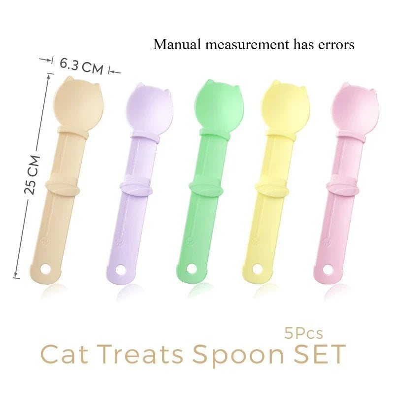 Long-Handle Cat Food Extruder – Wet Food Squeeze Feeder Spoon