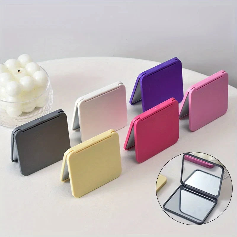 Double-Sided Square Compact Pocket Makeup Mirror | Gift for Women