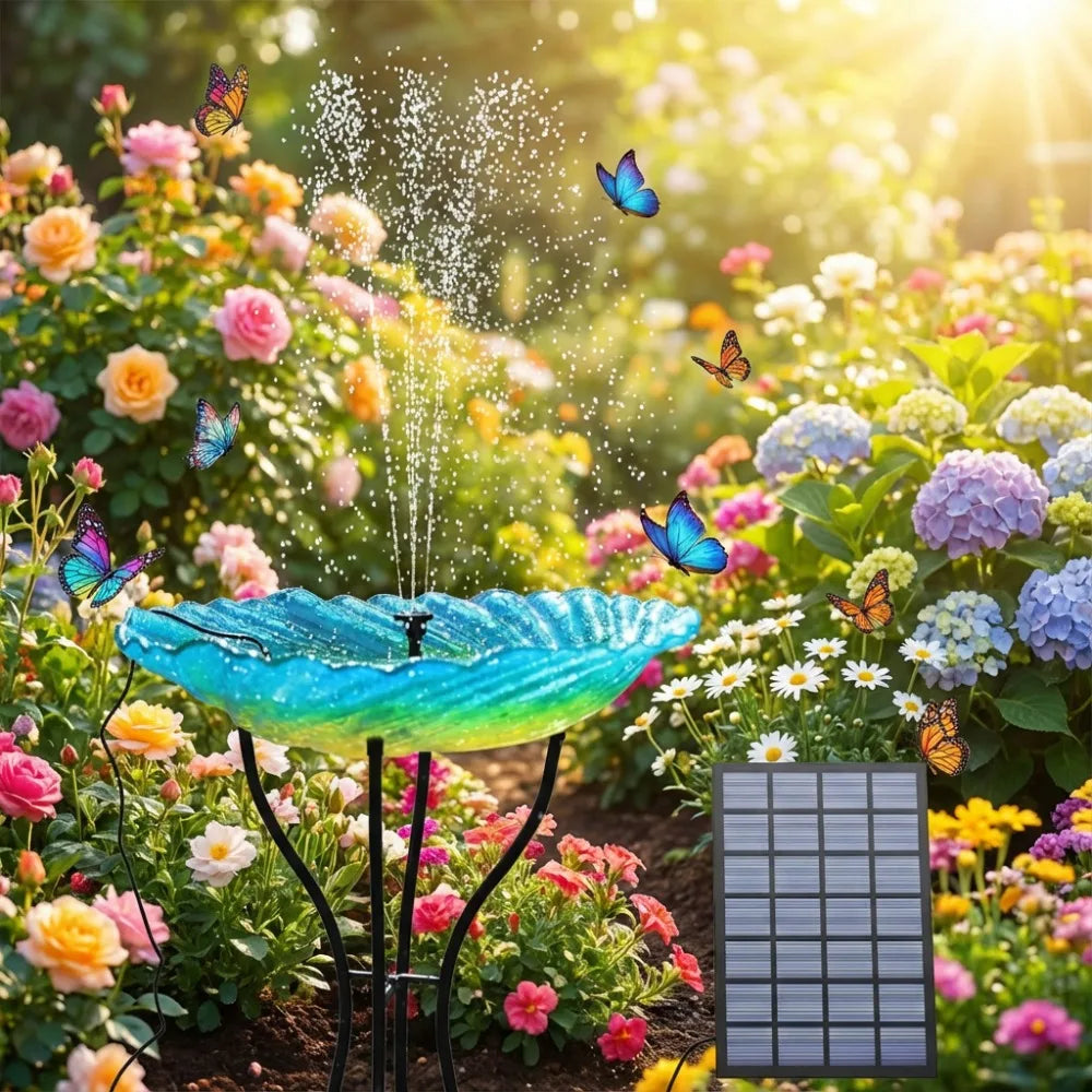 2.5W Solar Water Pump – 6 Nozzles for Garden & Bird Bath