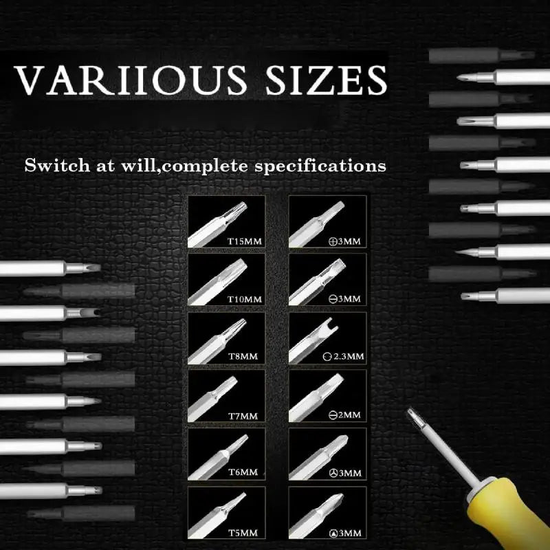 12-in-1 Magnetic Screwdriver Set – Precision Home Repair Kit
