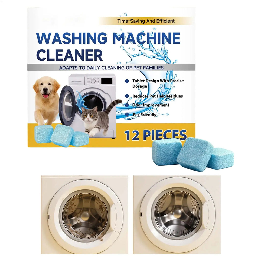 Washing Machine Cleaner Tablets 12-Pack | Deep Cleans All Loaders