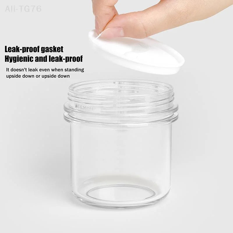 Clear Wide-Mouth Cosmetic Jar with Lid & Spoon | 100–300ml