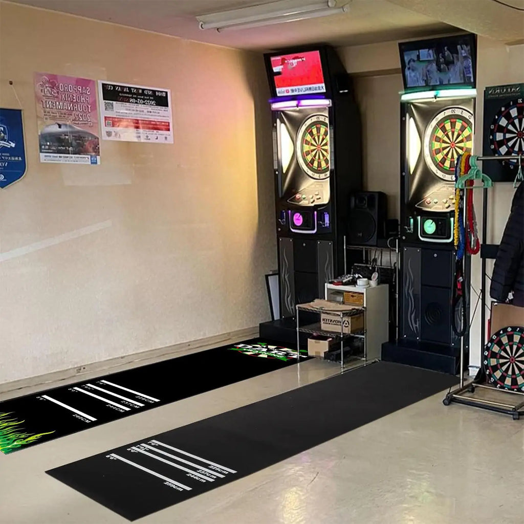 Darts Mat Non-Slip Floor Protector | 4 Throw Distances 300x34cm