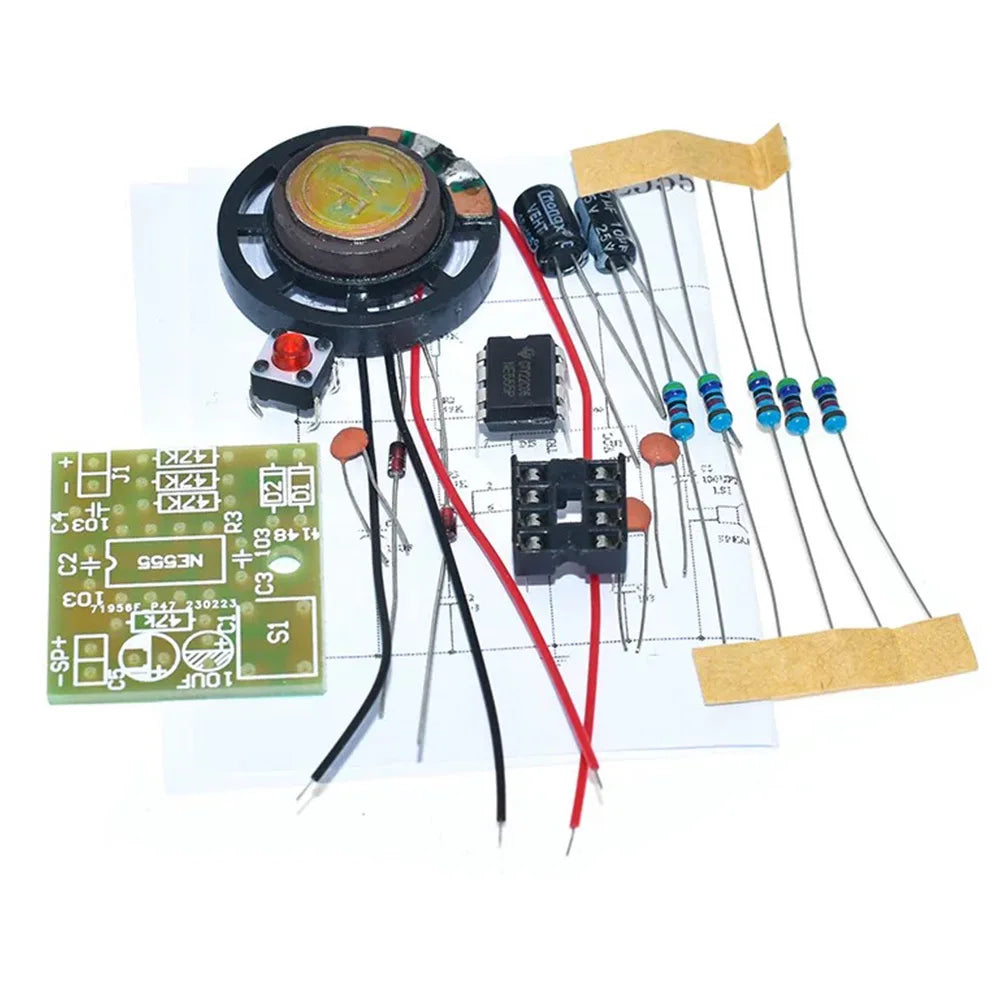 NE555 Doorbell DIY Kit – Dual Tone PCB Soldering Practice