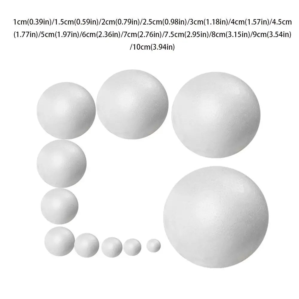 White Polystyrene Foam Balls 80pcs – Christmas Ornaments & DIY