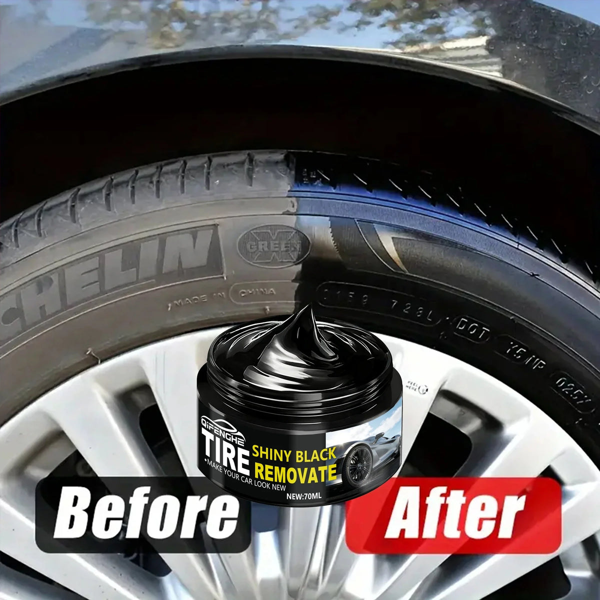 Tire Polish & Plastic Protector Paste – Car, Bike & Moto