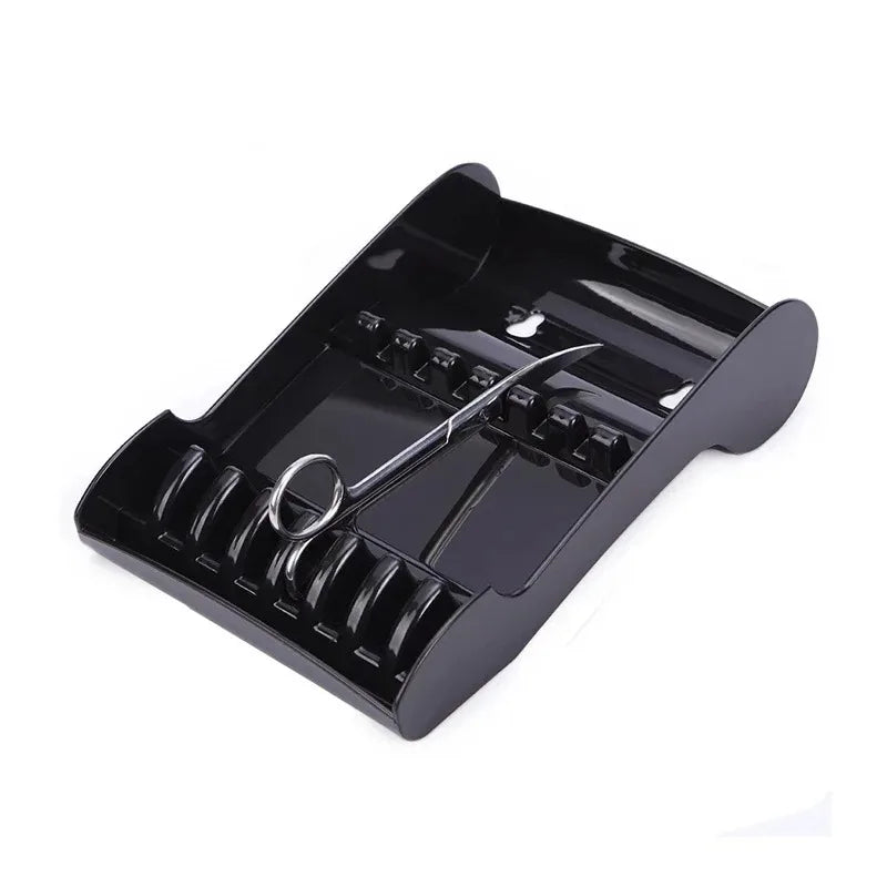 Salon Scissors Holder Tray | 6-Slot Barber Shears Organizer