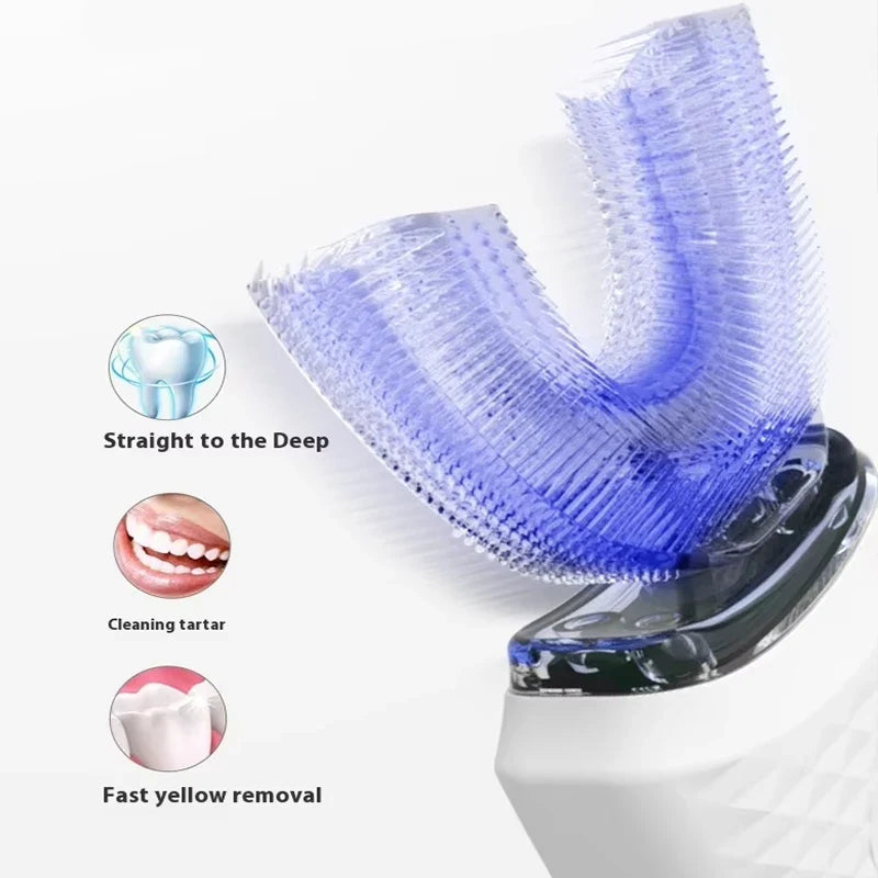 U-Shaped Ultrasonic Electric Toothbrush | IPX7 Whitening