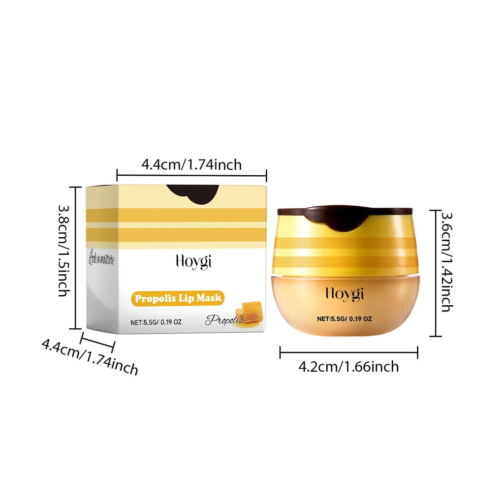 Propolis Lip Mask Fades Lines Anti-crack Protection Balm Moisturizes