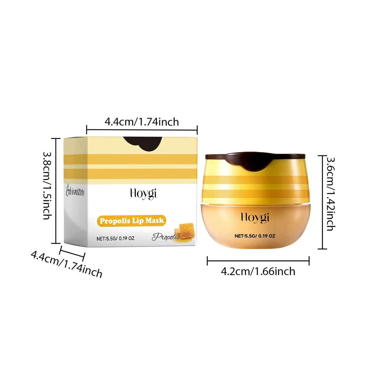 Propolis Lip Mask Fades Lines Anti-crack Protection Balm Moisturizes