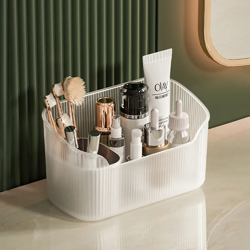 Desktop Cosmetics Storage Box Toiletries Cotton Swab Container