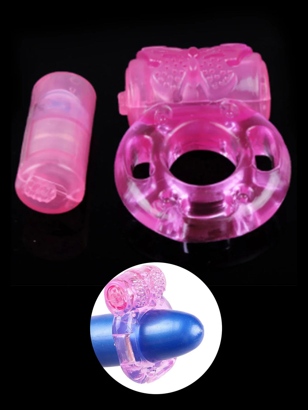 Men's Vibrating Ring | Body-Safe TPE & ABS | Reusable Adult Toy