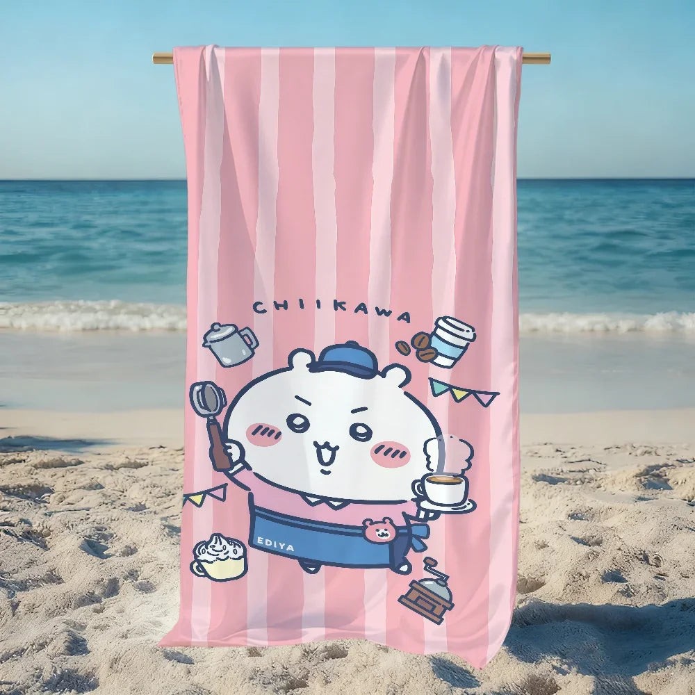 Chiikawa Quick-Dry Beach Towel | Soft, Cute & Multi-Use