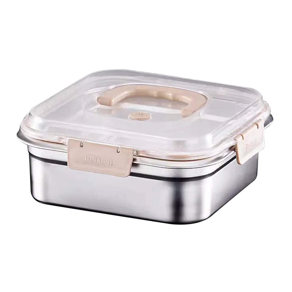 Stainless Steel Leakproof Food Storage Box with Handle