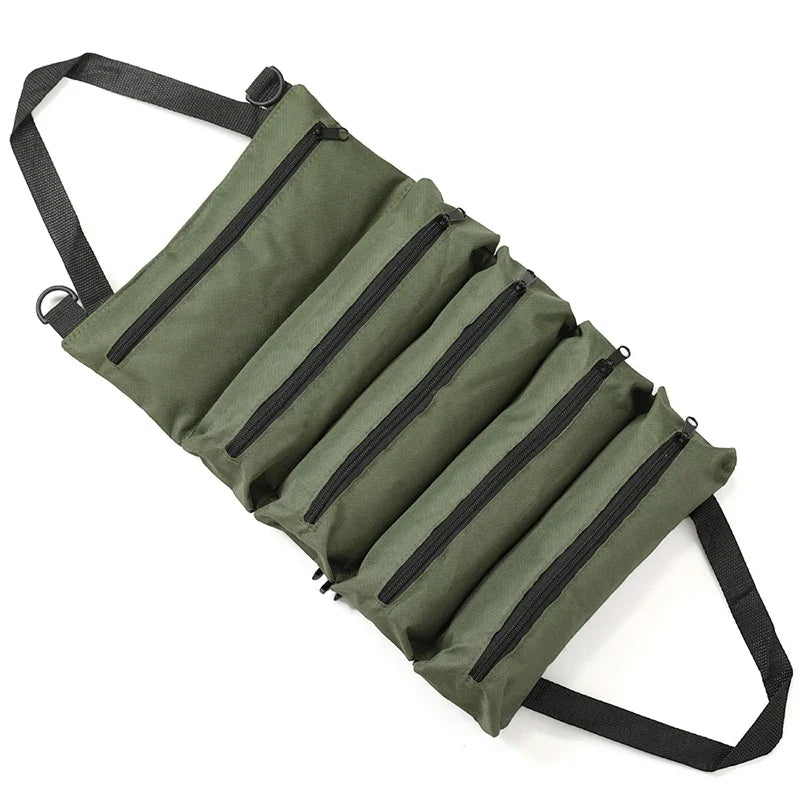 Roll-Up Tool Bag – Multi-Pocket Oxford Cloth Organizer Pouch