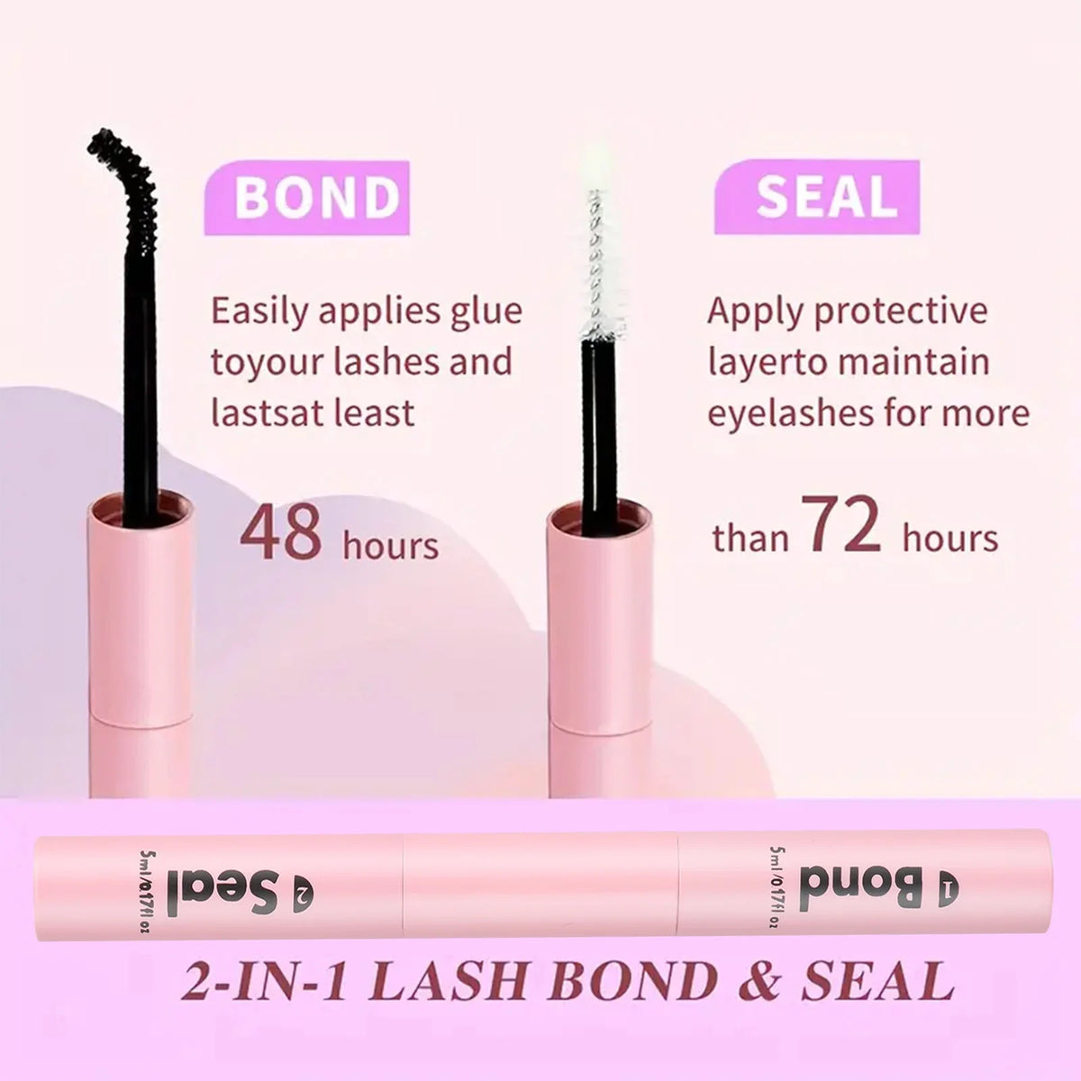 YADORNOS Lash Bond & Seal Kit – Strong Hold Lash Glue + Tweezers