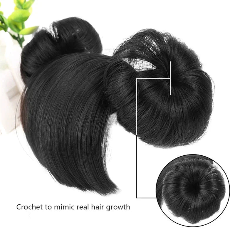 Kids Braided Wig Headband – Fake Bangs Hair Accessory for Girls