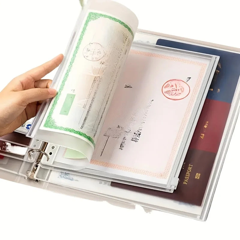A4/A5/B5 PP Binder Document Organizer | ID & Certificate Storage