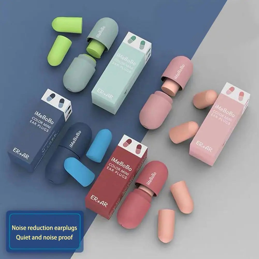 Sleeping Capsule Sponge Earplugs – Soundproof Noise Reduction