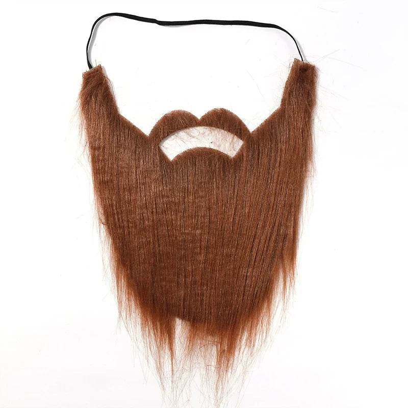 Fake Beard Party Halloween Santa Claus Big White Long Hair Black