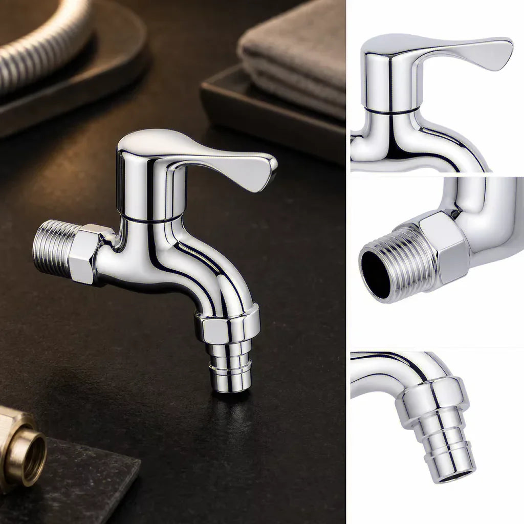 Wall-Mounted Garden Faucet G1/2 | Ceramic Valve, Stainless Steel