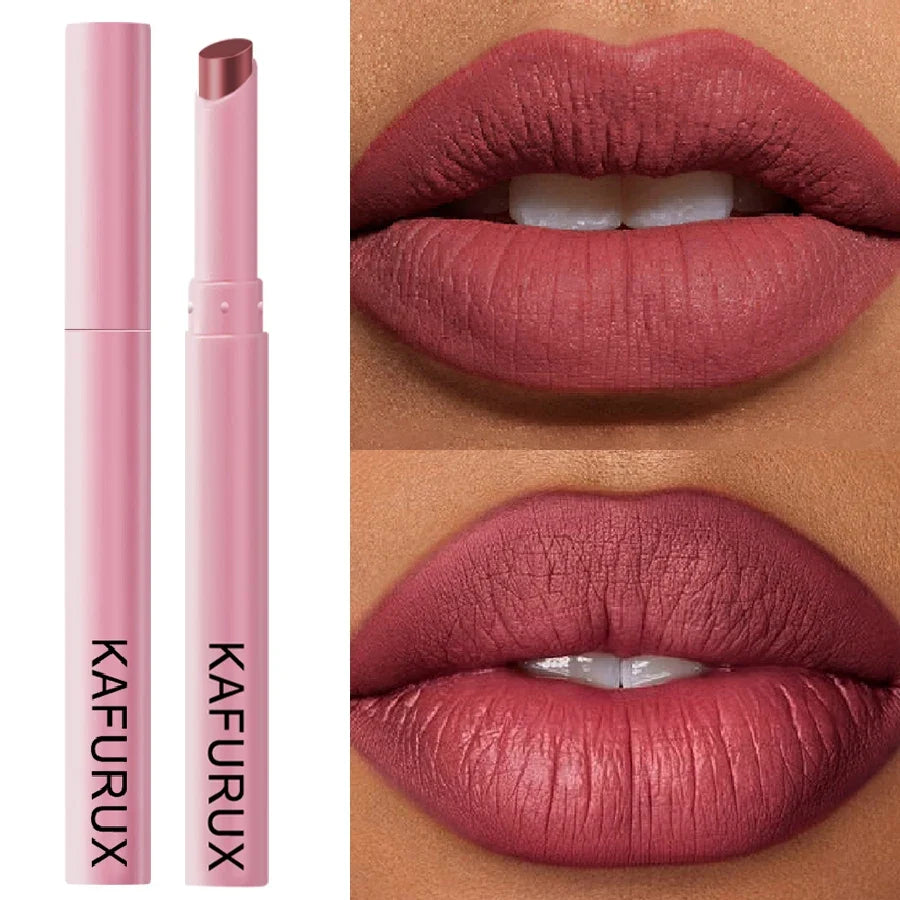 KAFURUX 15-Color Matte Waterproof Lip Liner Pencil | Long-Lasting